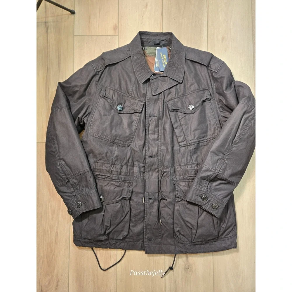 Polo Ralph Lauren Jacket Mens Large Field Camo Reveresable Liner Chore NWT
